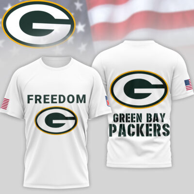 Green Bay Packers | Premium NFL Freedom 3D Shirt