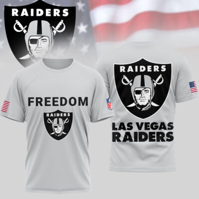 Las Vegas Raiders | Premium NFL Freedom 3D Shirt