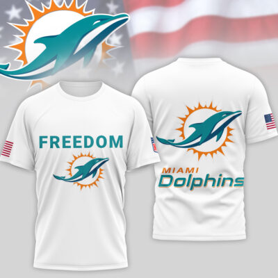 Miami Dolphins | Premium NFL Freedom 3D Shirt