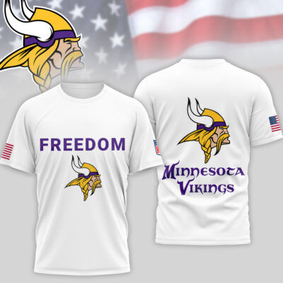 Minnesota Vikings | Premium NFL Freedom 3D Shirt