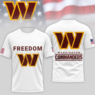Washington Commanders | Premium NFL Freedom 3D Shirt