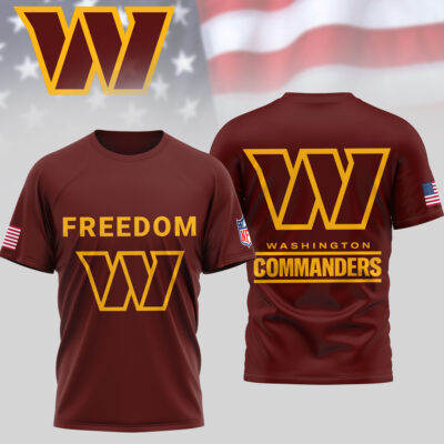 Washington Commanders | Premium NFL Freedom 3D Shirt