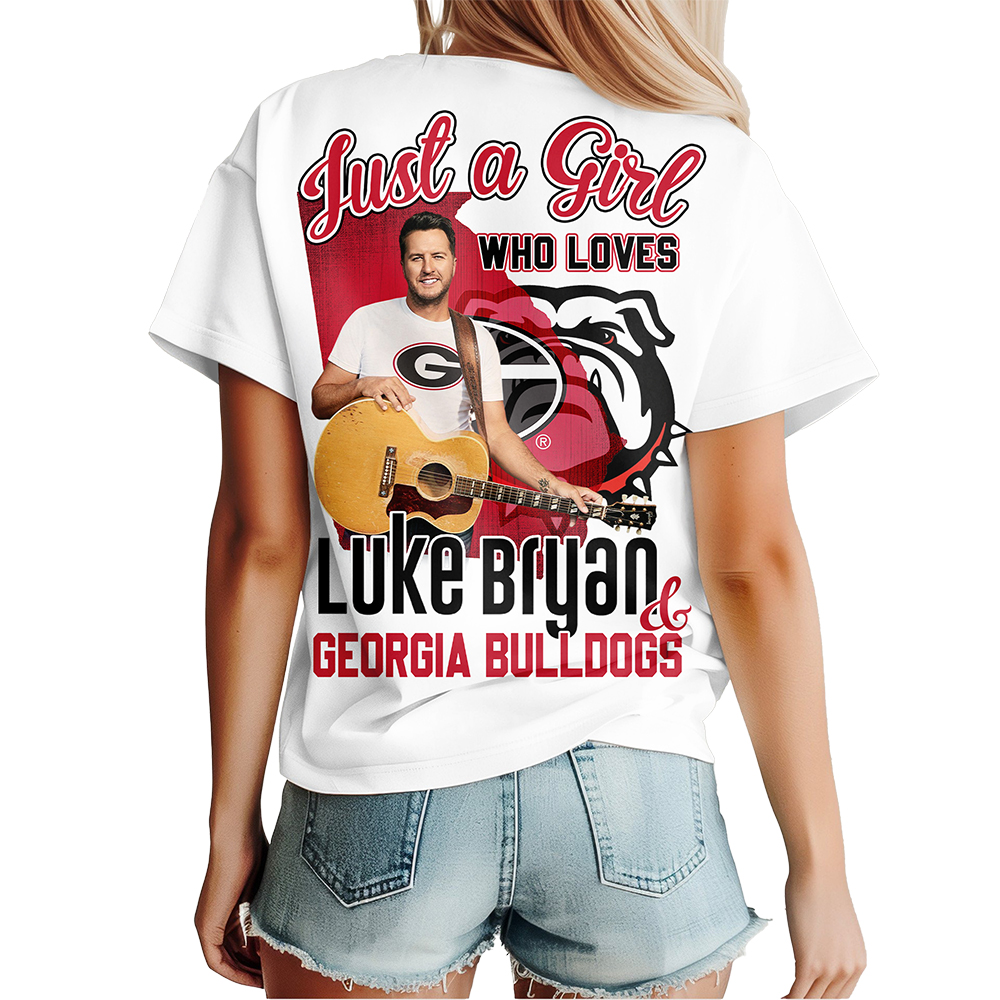 Premium NCAA Georgia Bulldogs x Luke Bryan 3D Shirt - Image 3
