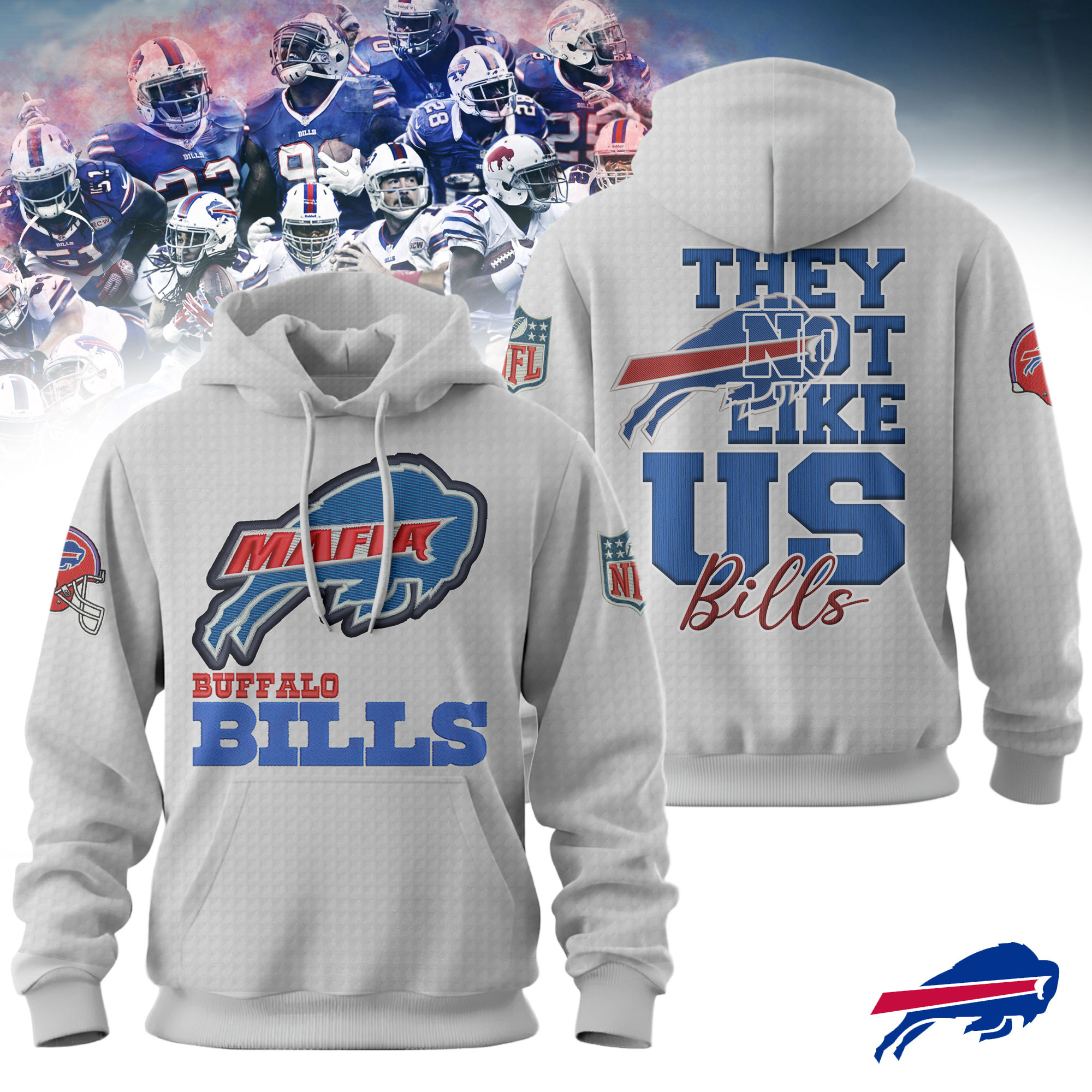 Buffalo Bills | Premium NFL They Not Like Us 3D Hoodie