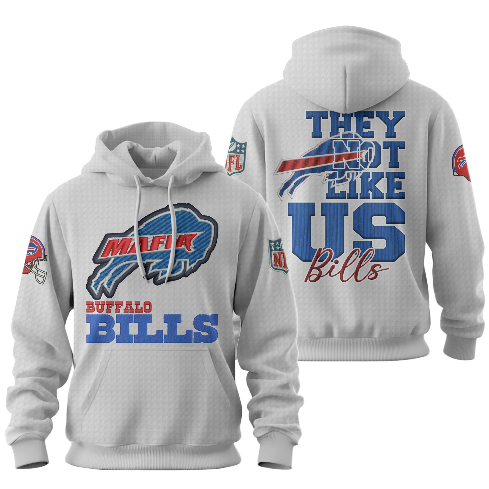 Buffalo Bills | Premium NFL They Not Like Us 3D Hoodie - Image 4