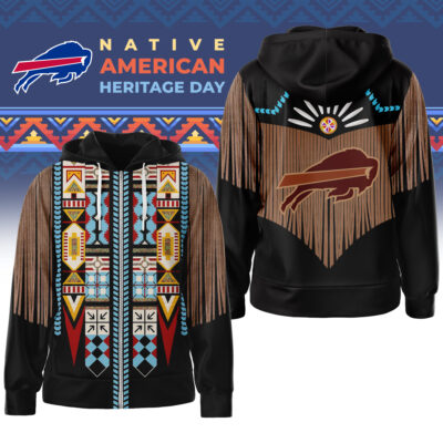 Buffalo Bills | Premium NFL Native American Pattern 3D Zip Hoodie