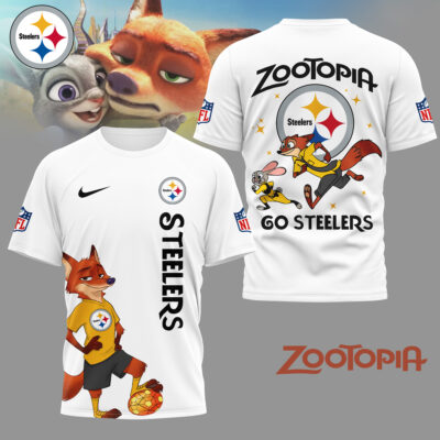 Pittsburgh Steelers | Premium NFL and Zootopia Fan 3D Shirt