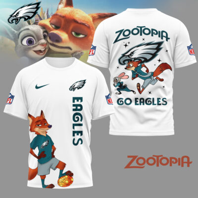 Philadelphia Eagles | Premium NFL and Zootopia Fan 3D Shirt