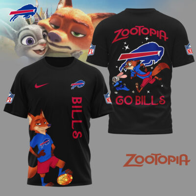 Buffalo Bills | Premium NFL and Zootopia Fan 3D Shirt