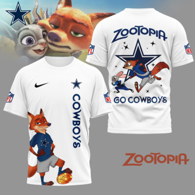 Dallas Cowboys | Premium NFL and Zootopia Fan 3D Shirt