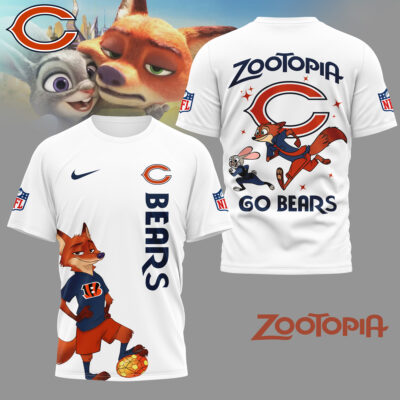 Chicago Bears | Premium NFL and Zootopia Fan 3D Shirt