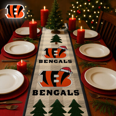 Cincinnati Bengals | Premium NFL Quilted Christmas Table Runner