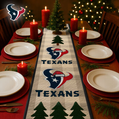 Houston Texans | Premium NFL Quilted Christmas Table Runner