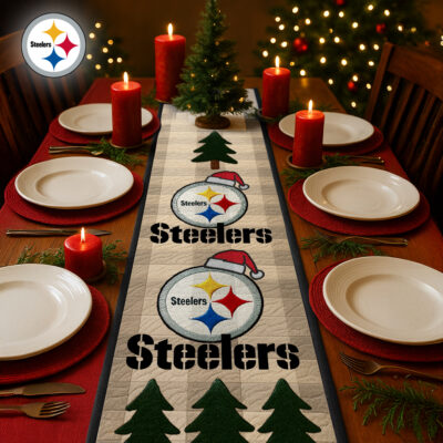 Pittsburgh Steelers | Premium NFL Quilted Christmas Table Runner