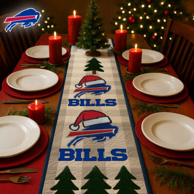 Buffalo Bills | Premium NFL Quilted Christmas Table Runner