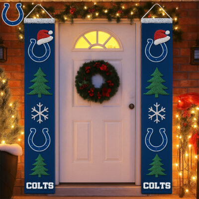 Indianapolis Colts | Premium NFL Christmas Merry Christmas Porch Sign