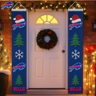 Buffalo Bills | Premium NFL Christmas Merry Christmas Porch Sign