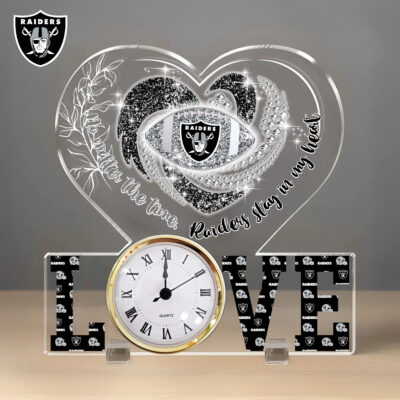 Las Vegas Raiders | Premium NFL Acrylic Clock