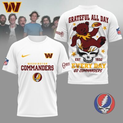 Washington Commanders | Premium NFL Grateful Dead Fan 3D Shirt