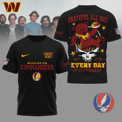 Washington Commanders | Premium NFL Grateful Dead Fan 3D Shirt