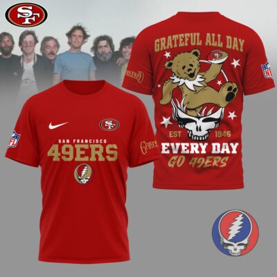 San Francisco 49ers | Premium NFL Grateful Dead Fan 3D Shirt