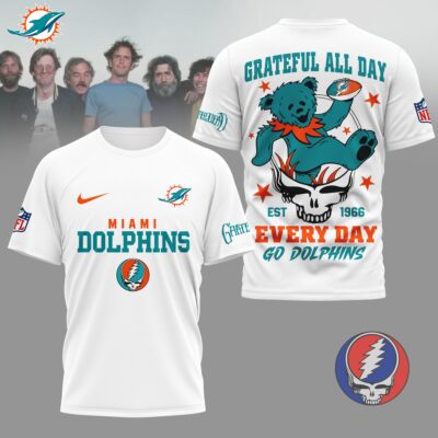 Miami Dolphins | Premium NFL Grateful Dead Fan 3D Shirt