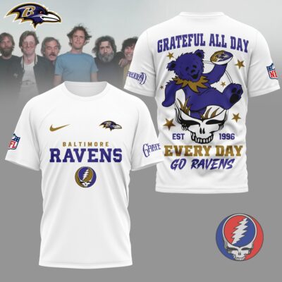 Baltimore Ravens | Premium NFL Grateful Dead Fan 3D Shirt