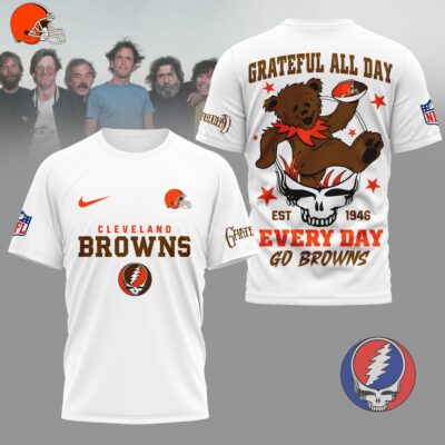 Cleveland Browns | Premium NFL Grateful Dead Fan 3D Shirt