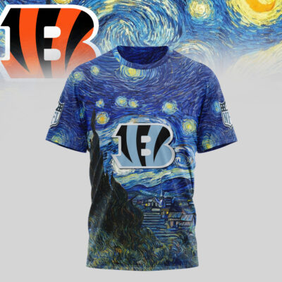 Cincinnati Bengals | Premium NFL The Starry Night 3D Shirt