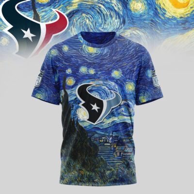 Houston Texans | Premium NFL The Starry Night 3D Shirt
