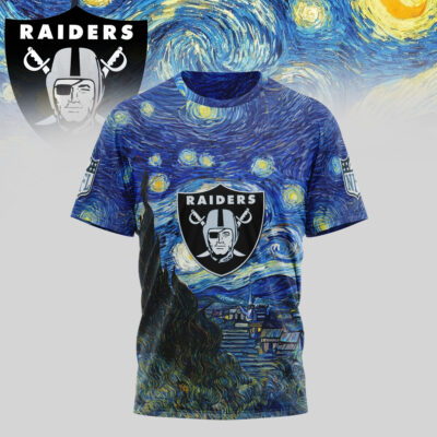 Las Vegas Raiders | Premium NFL The Starry Night 3D Shirt