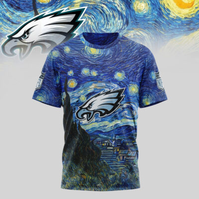 Philadelphia Eagles | Premium NFL The Starry Night 3D Shirt