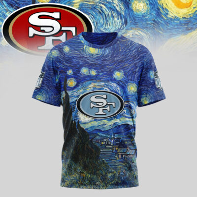 San Francisco 49ers | Premium NFL The Starry Night 3D Shirt