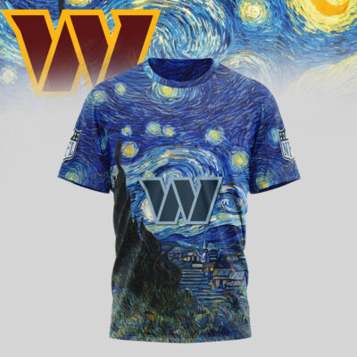 Washington Commanders | Premium NFL The Starry Night 3D Shirt - 4XL
