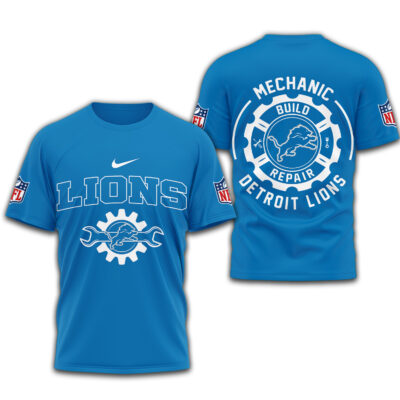 Detroit Lions | Premium NFL Mechanic 3D Shirt