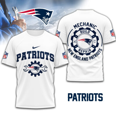 New England Patriots | Premium NFL Mechanic 3D Shirt
