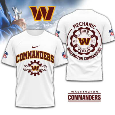 Washington Commanders | Premium NFL Mechanic 3D Shirt
