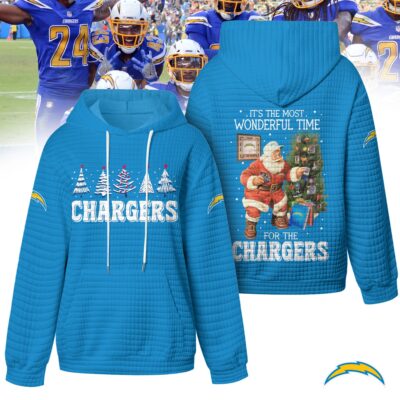 Los Angeles Chargers | Premium NFL Christmas Waffle Hoodie HY
