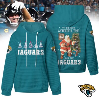 Jacksonville Jaguars | Premium NFL Christmas Waffle Hoodie HY - 4XL
