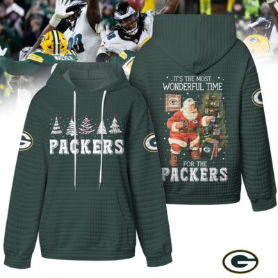 Green Bay Packers | Premium NFL Christmas Waffle Hoodie HY