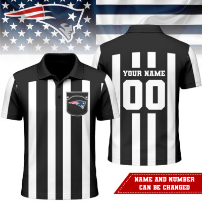 New England Patriots | Premium NFL Referees 3D Polo Shirt