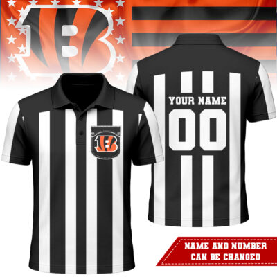 Cincinnati Bengals | Premium NFL Referees 3D Polo Shirt
