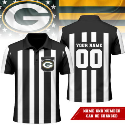 Green Bay Packers | Premium NFL Referees 3D Polo Shirt