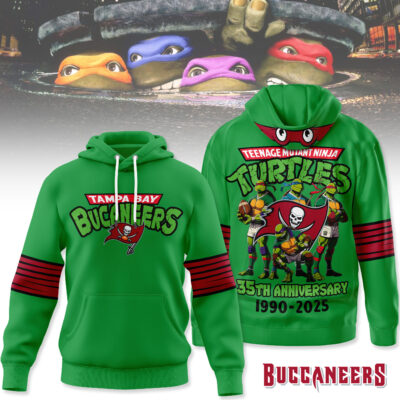Tampa Bay Buccaneers | Premium NFL Teenage Mutant Ninja Turtles 35th Anniversary Hoodie
