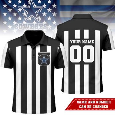 Dallas Cowboys | Premium NFL Referees 3D Polo Shirt