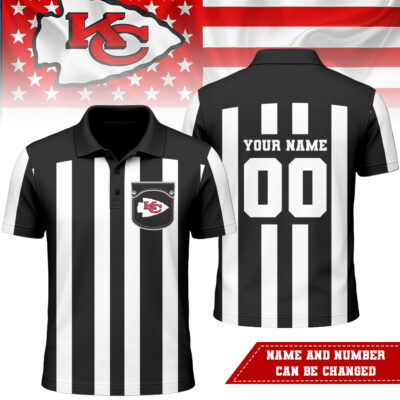 Kansas City Chiefs | Premium NFL Referees 3D Polo Shirt