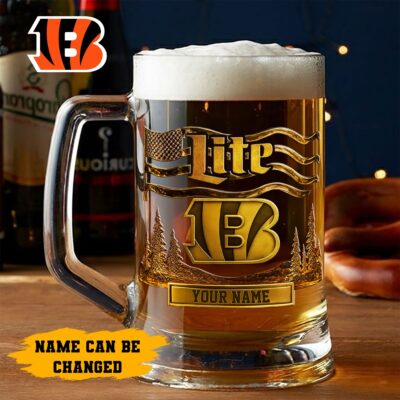 Cincinnati Bengals | Premium NFL Miller Lite Beer Glasses