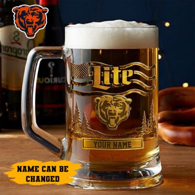 Chicago Bears | Premium NFL Miller Lite Beer Glasses