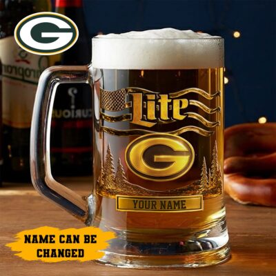 Green Bay Packers | Premium NFL Miller Lite Beer Glasses