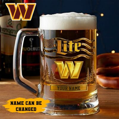 Washington Commanders | Premium NFL Miller Lite Beer Glasses